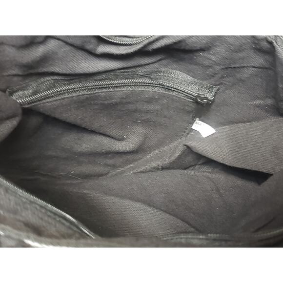 Multi Colored Floral Embroidered Quilt Fabric Hand Bag Purse | 100% Cotton - Picture 3 of 7